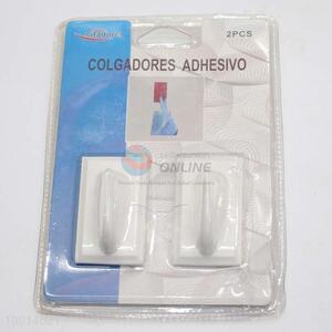Big Size White Self Adhesive <em>Plastic</em> Stick Holder <em>Hook</em> Hanger