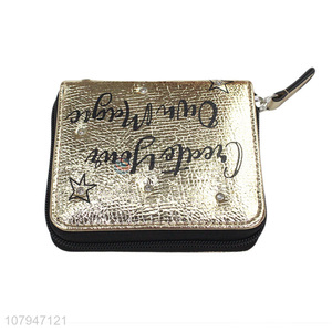 Latest design small fashion lady zipper <em>wallet</em> purse for sale