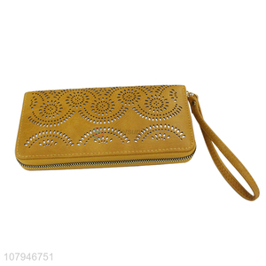 Factory direct sale fashion design women long <em>wallet</em> wrist <em>wallet</em>