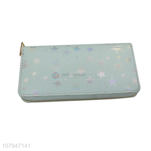 Popular products star pattern portable zipper <em>wallet</em> for sale