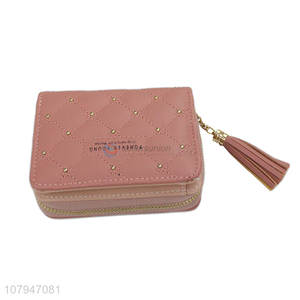 Most popular durable fashion lady zipper <em>wallet</em> with tassel
