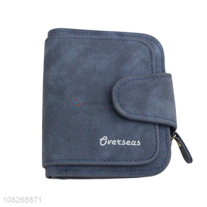 Good quality men women small wallets bifold pu leather <em>clutch</em> <em>wallet</em>