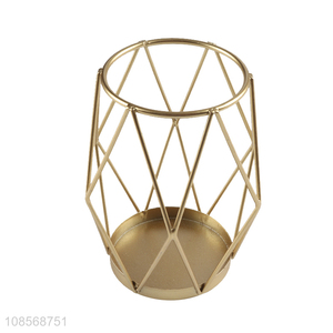 Wholesale metal candle holder gold <em>candlestick</em> (without <em>glass</em>)