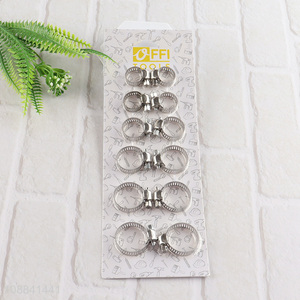 Good quality 12pcs iron <em>hose</em> <em>clamps</em> adjustable pipe <em>clamps</em>