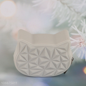 Wholesale cute waterproof silicone <em>coin</em> bag change <em>purse</em> with zipper