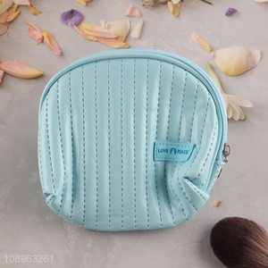 New Arrival PU Leather Quilted <em>Cosmetic</em> <em>Bag</em> Travel Makeup <em>Bag</em>