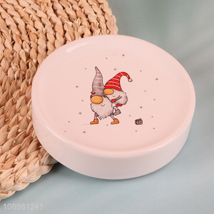 Online Wholesale Round Ceramic Christmas <em>Soap</em> Dish Porcelain Bar <em>Soap</em> <em>Holder</em>