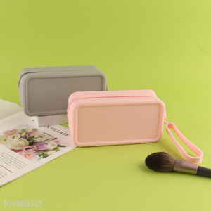 Most popular multicolor portable travel silicone <em>cosmetic</em> <em>bag</em> makeup <em>bag</em>