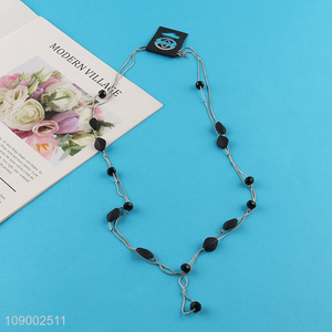 Wholesale Women's <em>Necklace</em> Double Layered Beaded <em>Necklace</em> <em>Fashion</em> Accessories