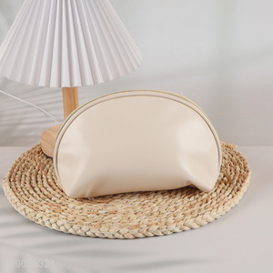Hot sale white women travel makeup <em>bag</em> <em>cosmetic</em> <em>bag</em> with zipper