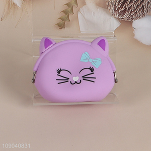 High Quality Cartoon Animal Silicone <em>Coin</em> Pouch Zippered Change <em>Purse</em>