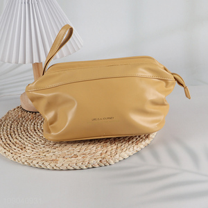 Hot Sale Large Capacity PU Leather Makeup <em>Bag</em> Waterproof <em>Cosmetic</em> <em>Bag</em>