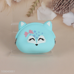 New Arrival Cartoon Animal Silicone <em>Coin</em> Wallet Zippered <em>Coin</em> <em>Purse</em>