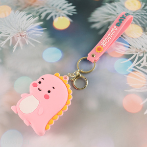 Yiwu market silicone dinosaur pendant <em>coin</em> <em>purse</em> keychain for sale