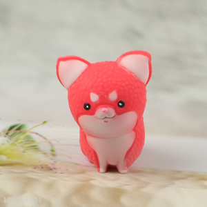 Good selling soft non-toxic <em>dog</em> shape squeeze toys stress relief toys