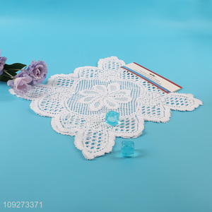 China products polyester hollow tabletop dinner mat placemat table mats