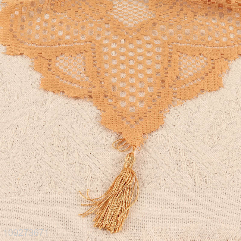 Best price golden polyester table runner table decoration table flags