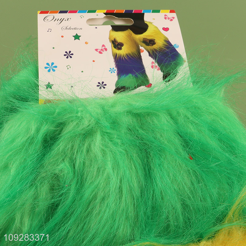Hot Selling Halloween Fur Booties Performance Costumes