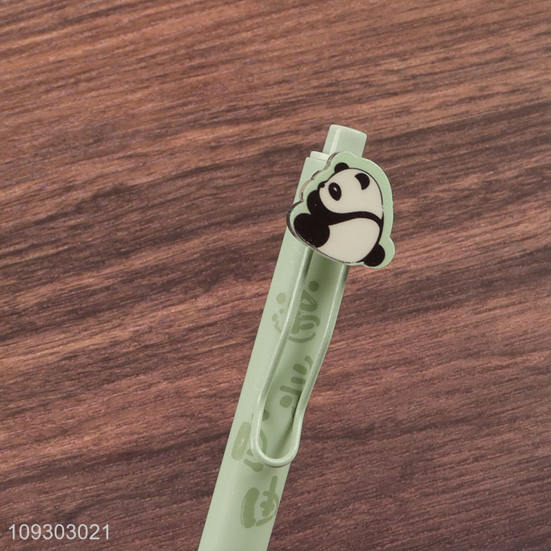 Top quality cartoon panda 4pcs writing gel pen set