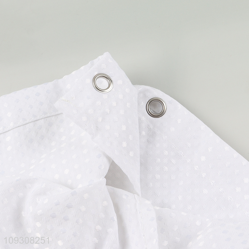 Hot selling white waterproof bathroom shower curtain