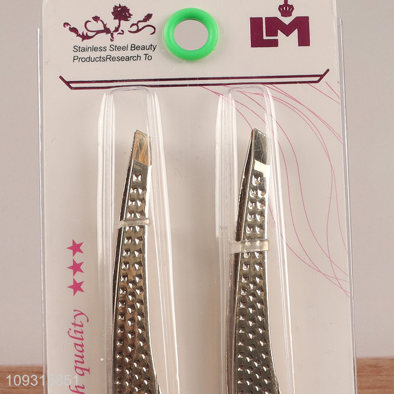 New arrival 2pcs eyebrow tweezers for makeup tool