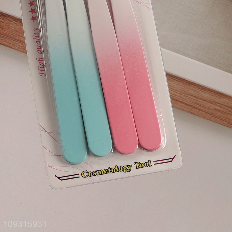 China wholesale 4pcs eyebrow tweezers for makeup tool