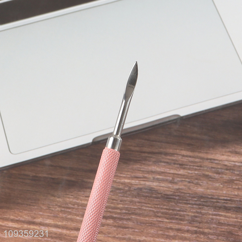Latest products   double-ended nail cuticle pusher nail supplies
