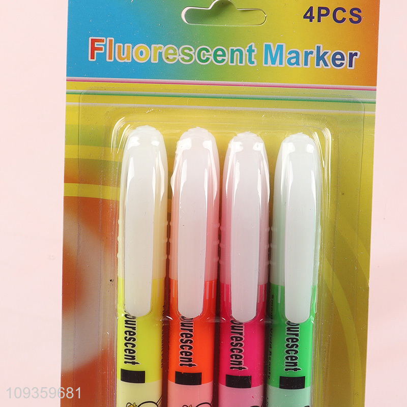 Low price school office highlighter pen fluorescent pen