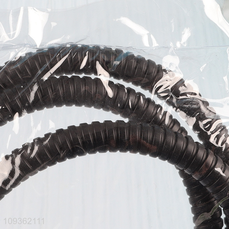Good quality braided hose flexible pipe black shower hose