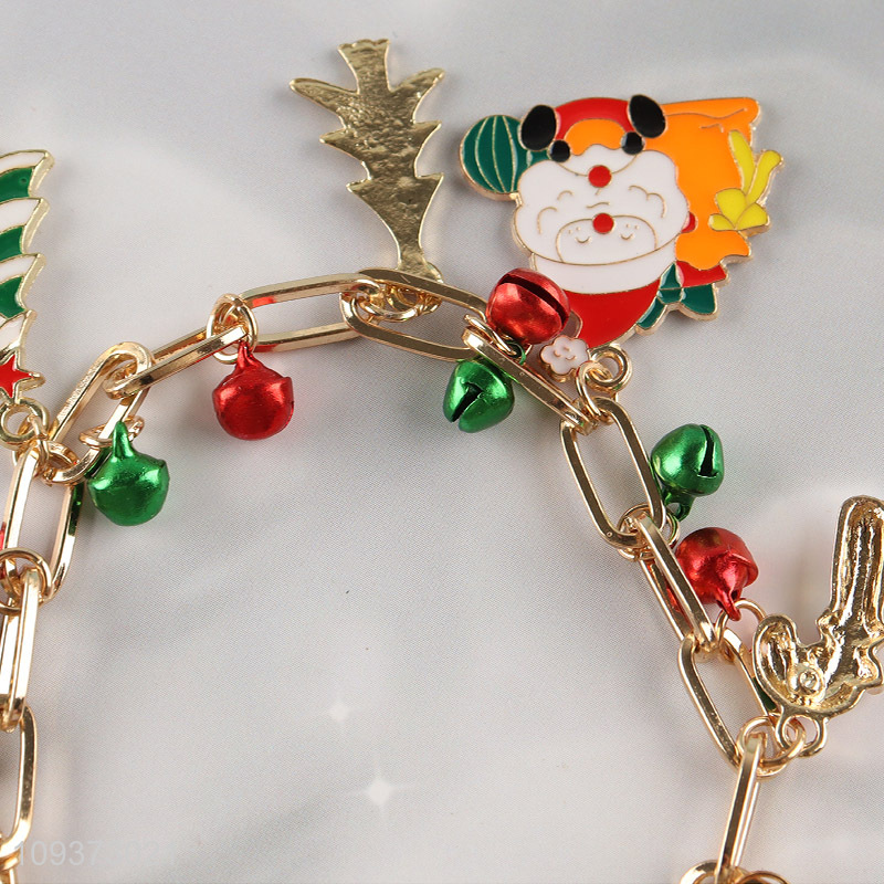 Good sale Christmas fashion jewelry alloy bracelet hand decoration