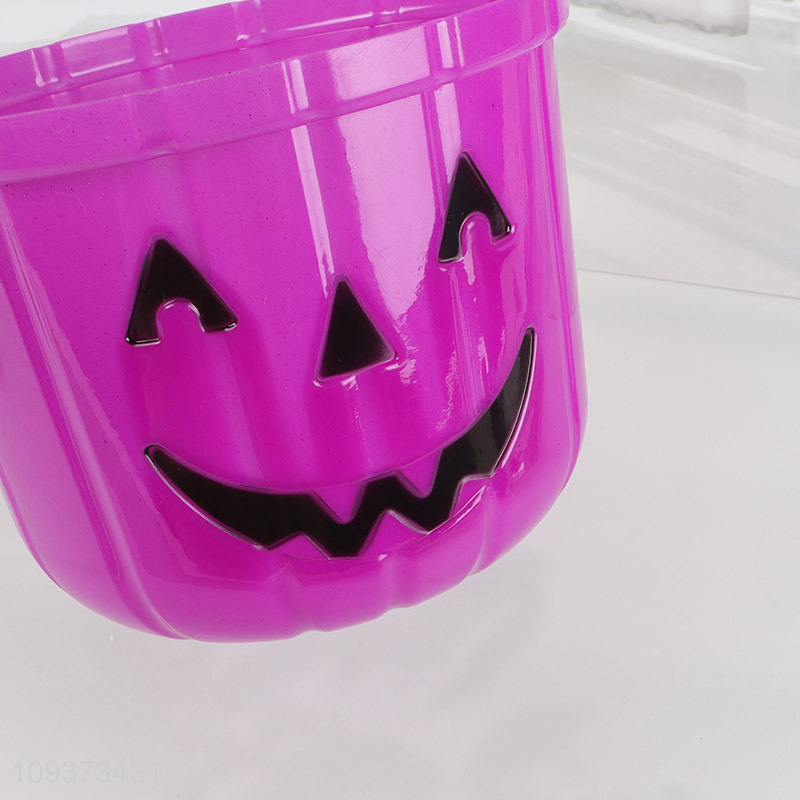 China factory pumpkin shape Halloween candy bucket