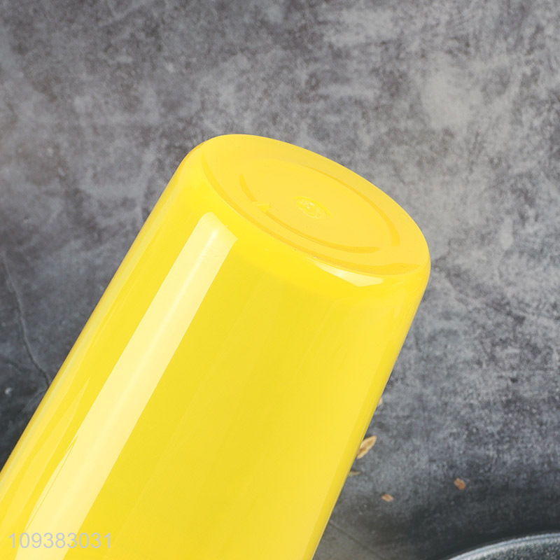 New arrival plastic water cup yellow Tumbler