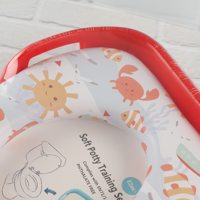 Low price cute printed soft kids toilet seat