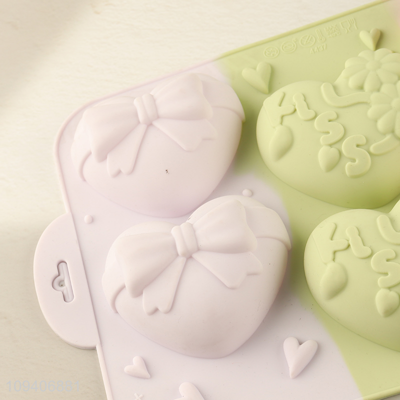New arrival heart shape silicone cake mold