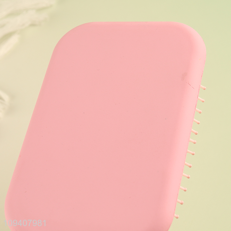 China wholesale pink massage hair comb hair brush