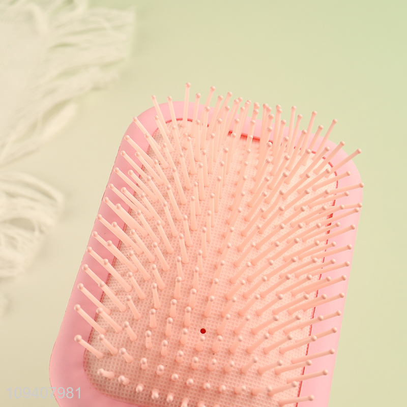 China wholesale pink massage hair comb hair brush