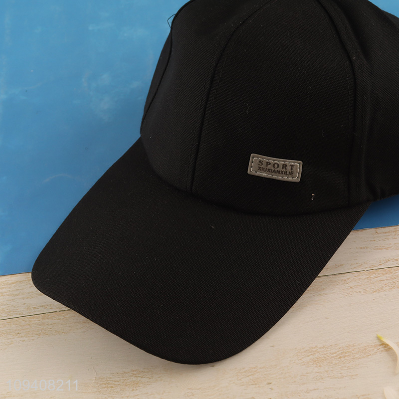 Factory price black sports baseball cap trucker hat
