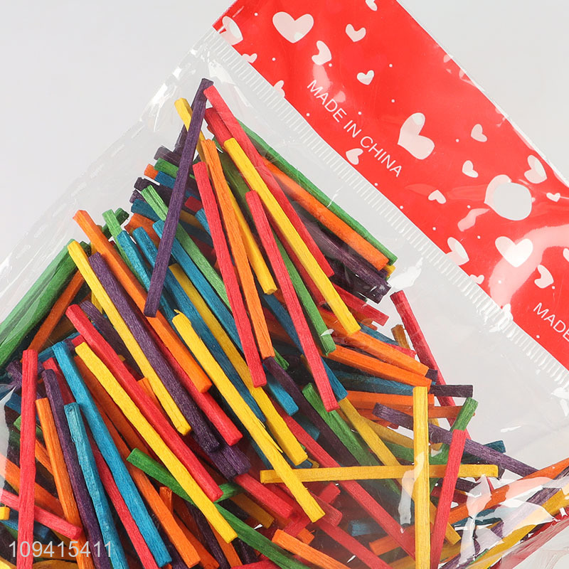 Wholesale colorful craft sticks for kids diy