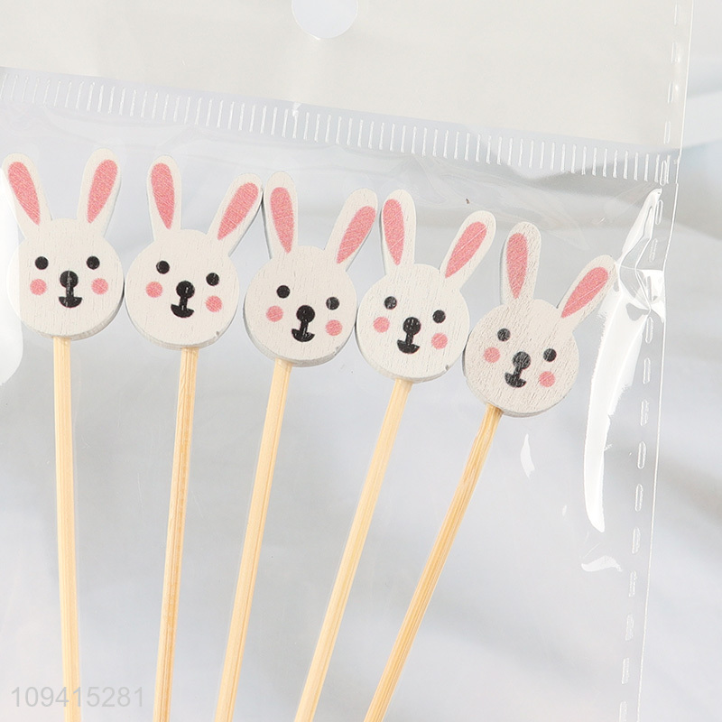 China products cartoon rabbit fruit picks food picks