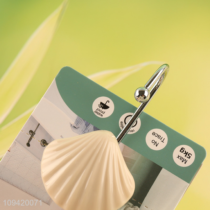 Good sale shell shape suction cup hook hanging hook