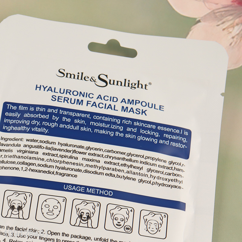 Good selling hyaluronic acid face care facial mask