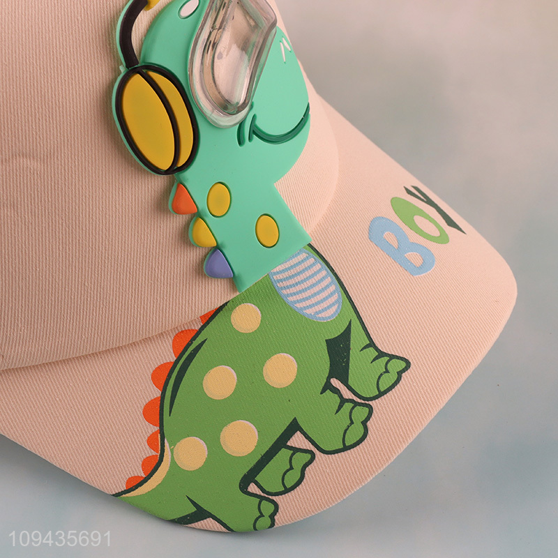 Hot selling cartoon dinosaur kids baseball cap peaked hat