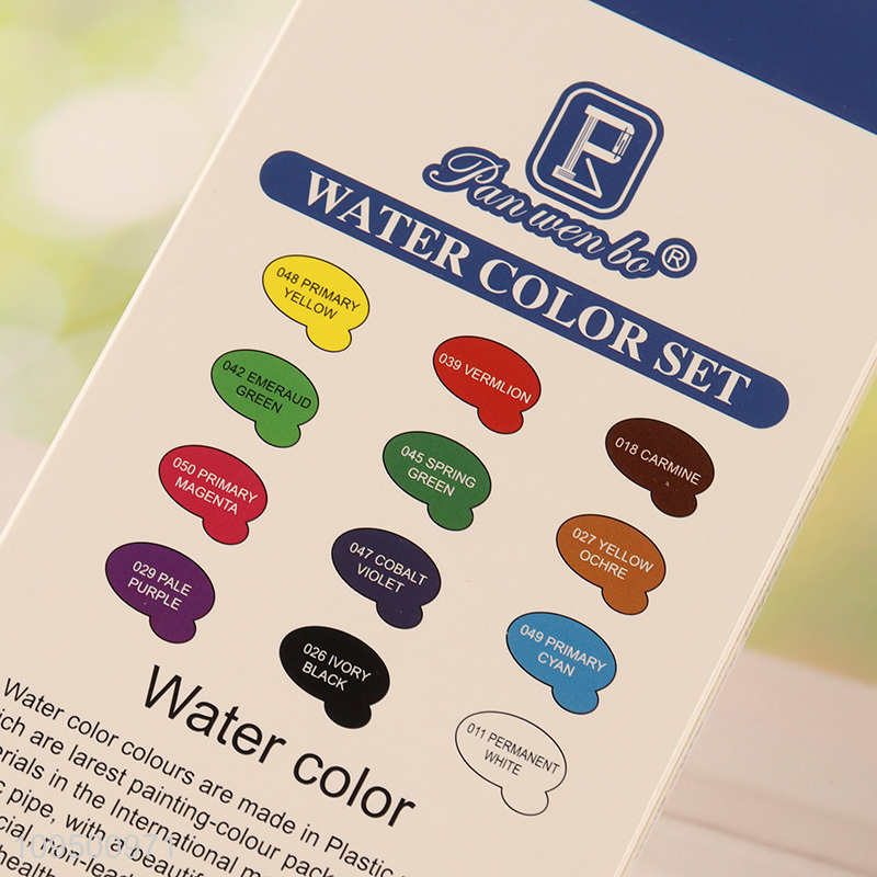 Wholesale 12 colors watercolor paint set