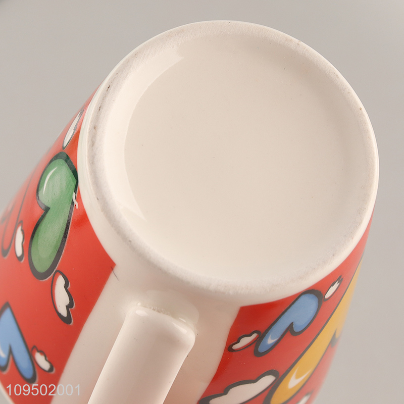 China wholesale valentine ceramic cup water cup