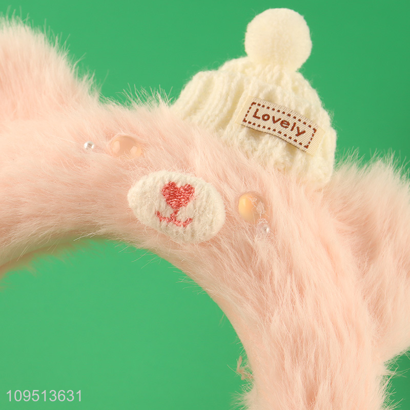 Good price cute bear hair hoop hair decoration