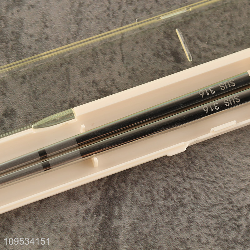China wholesale 2601 stainless steel portable chopsticks
